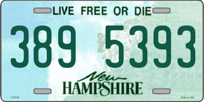 NH license plate 3895393