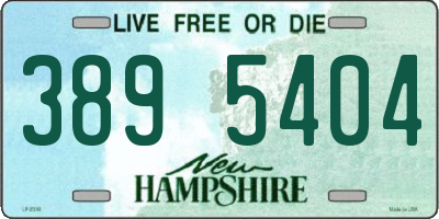 NH license plate 3895404