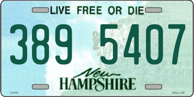 NH license plate 3895407