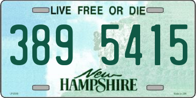 NH license plate 3895415