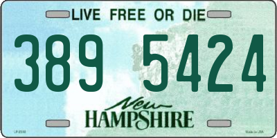 NH license plate 3895424