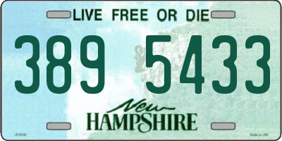 NH license plate 3895433