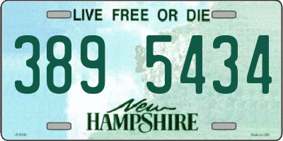 NH license plate 3895434