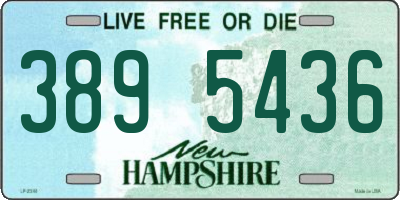 NH license plate 3895436