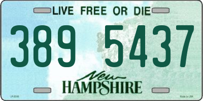 NH license plate 3895437