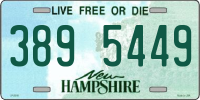 NH license plate 3895449