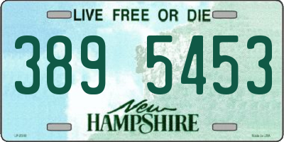 NH license plate 3895453