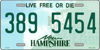 NH license plate 3895454