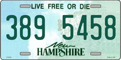 NH license plate 3895458