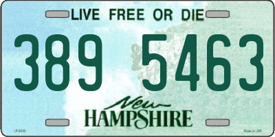 NH license plate 3895463