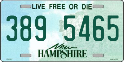 NH license plate 3895465