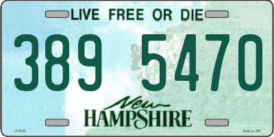 NH license plate 3895470
