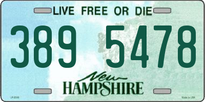 NH license plate 3895478