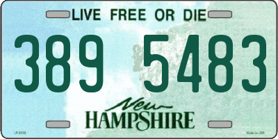 NH license plate 3895483