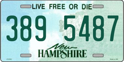 NH license plate 3895487