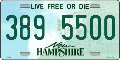 NH license plate 3895500