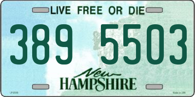 NH license plate 3895503