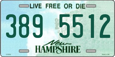 NH license plate 3895512