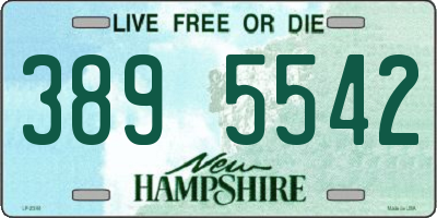 NH license plate 3895542
