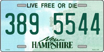 NH license plate 3895544