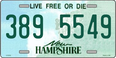 NH license plate 3895549