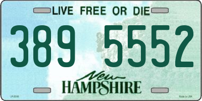 NH license plate 3895552