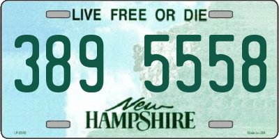 NH license plate 3895558