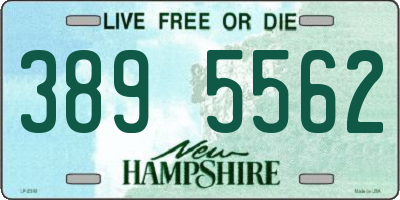 NH license plate 3895562