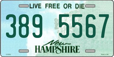 NH license plate 3895567
