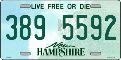 NH license plate 3895592