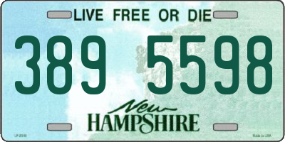 NH license plate 3895598