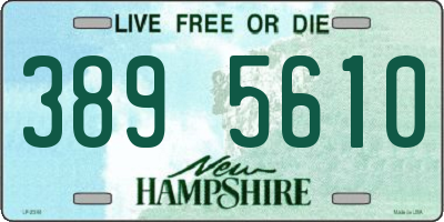 NH license plate 3895610