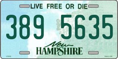 NH license plate 3895635