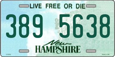 NH license plate 3895638