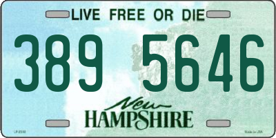 NH license plate 3895646