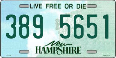 NH license plate 3895651