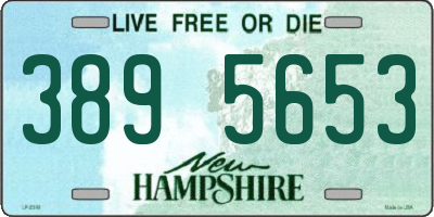 NH license plate 3895653