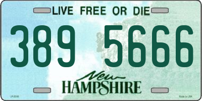 NH license plate 3895666