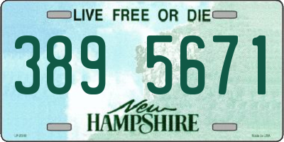 NH license plate 3895671