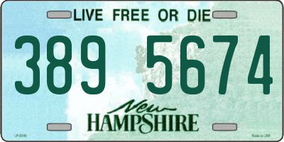 NH license plate 3895674