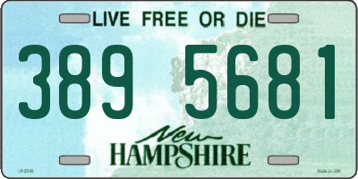 NH license plate 3895681