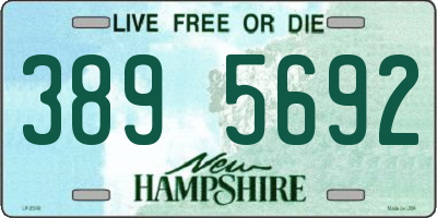 NH license plate 3895692