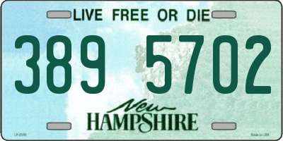 NH license plate 3895702