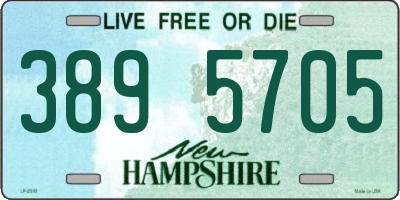 NH license plate 3895705