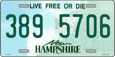 NH license plate 3895706