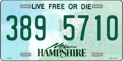 NH license plate 3895710