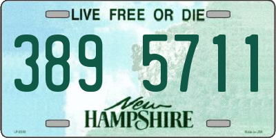 NH license plate 3895711