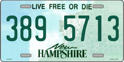 NH license plate 3895713