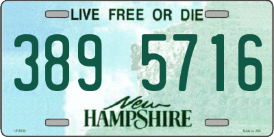 NH license plate 3895716