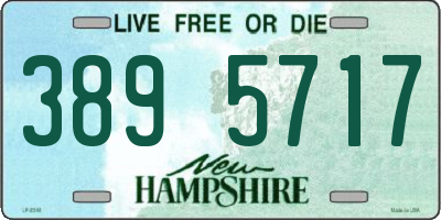 NH license plate 3895717